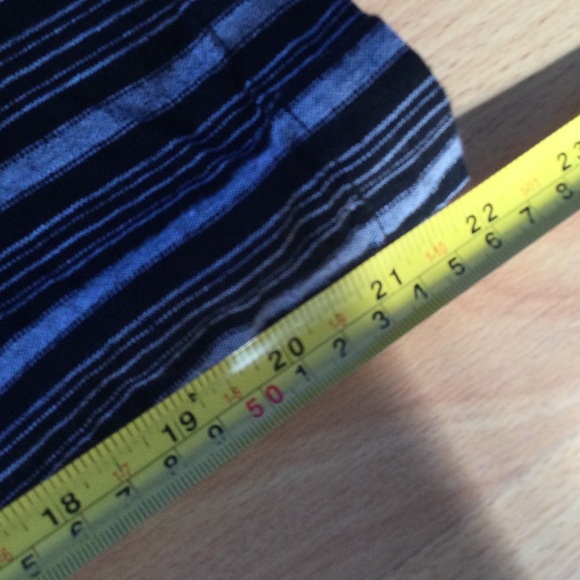 Croft and Barrow Cropped Pants 16 Linen Blend Black Gray Striped - Picture 10 of 12